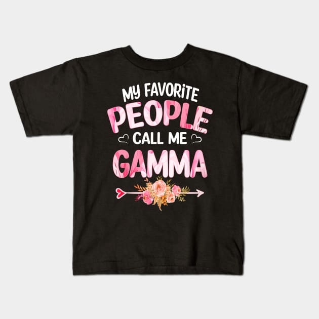 gamma my favorite people call me gamma Kids T-Shirt by Bagshaw Gravity